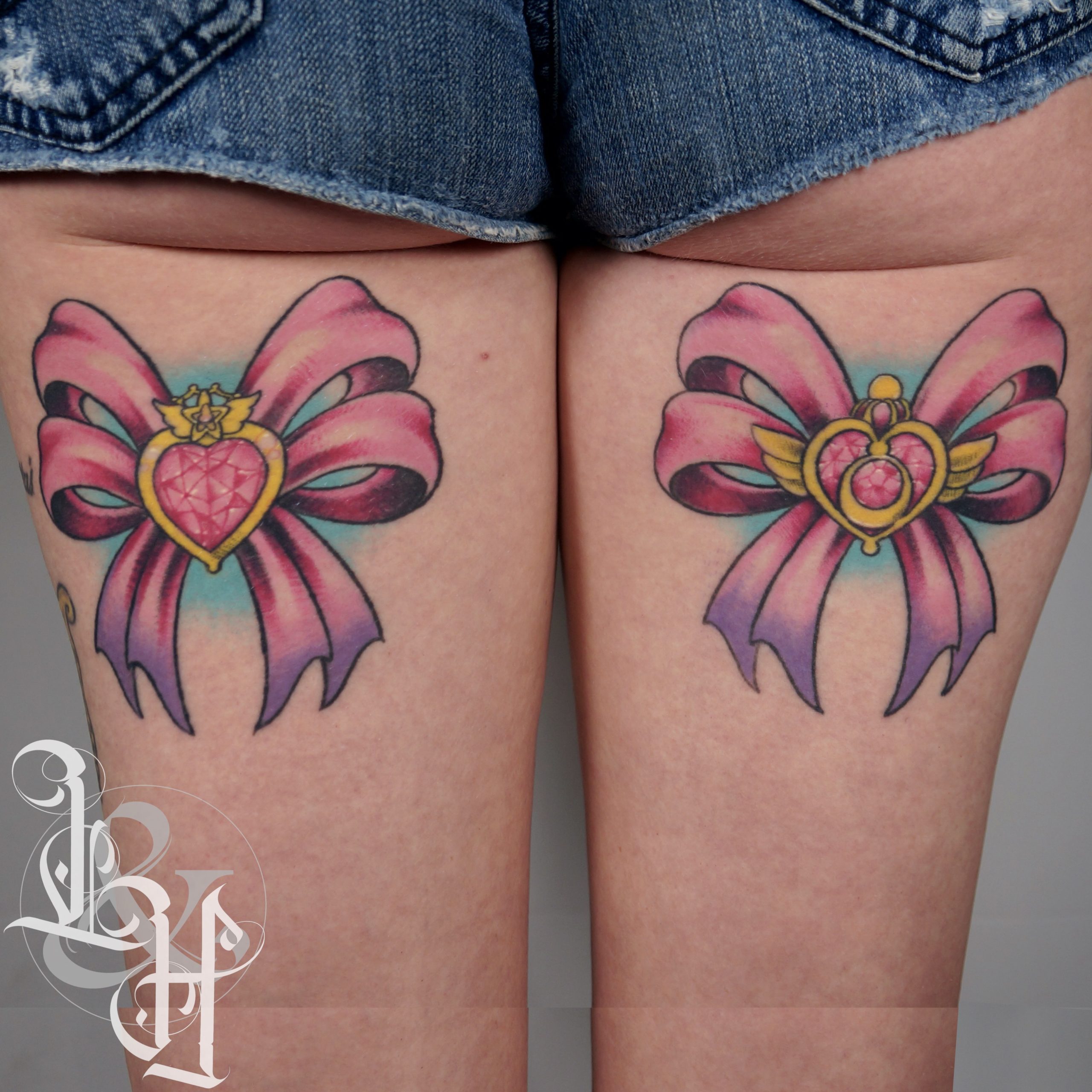 Color Bows Tattoo - Love n Hate