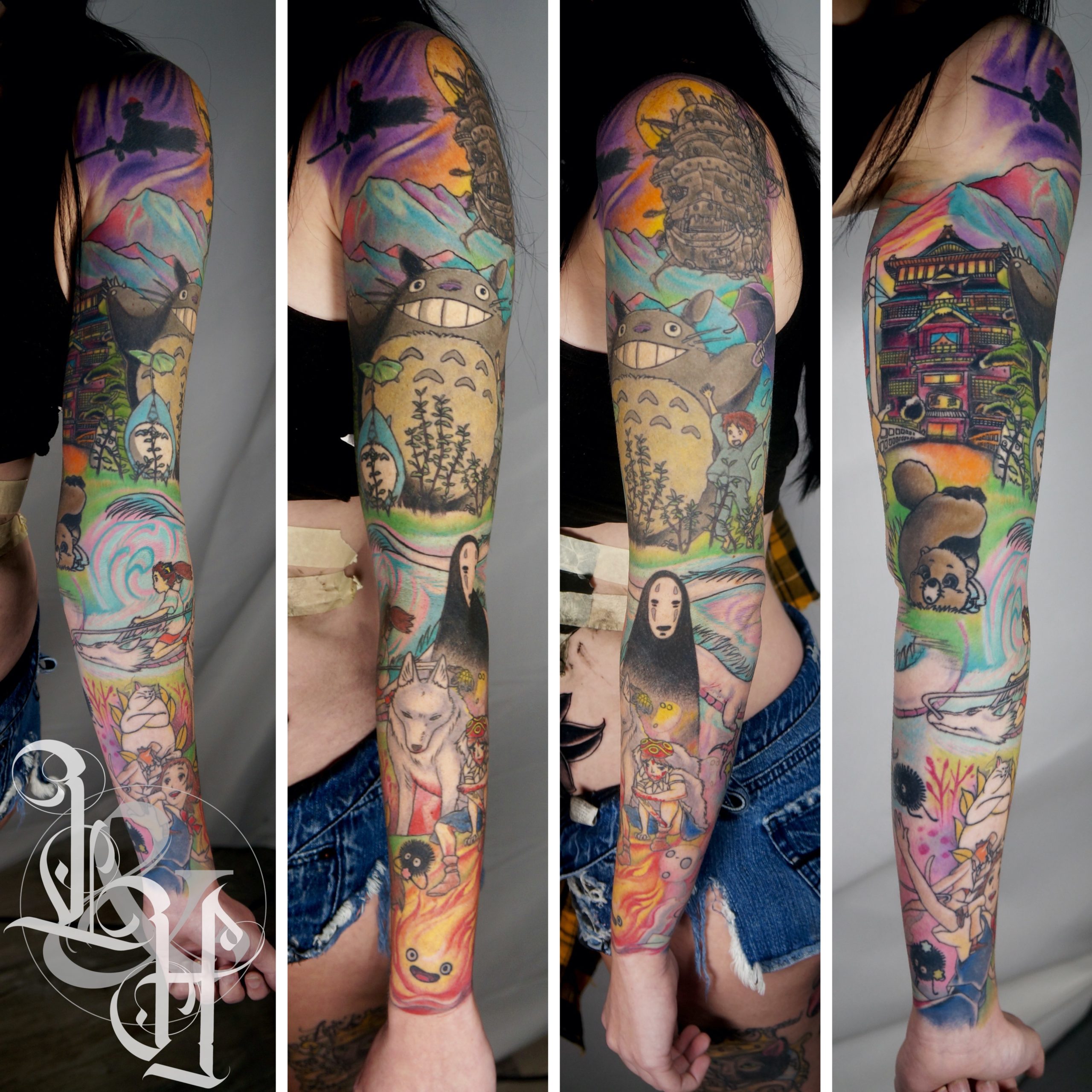 13+ Sleeve Cool Anime Tattoos PNG