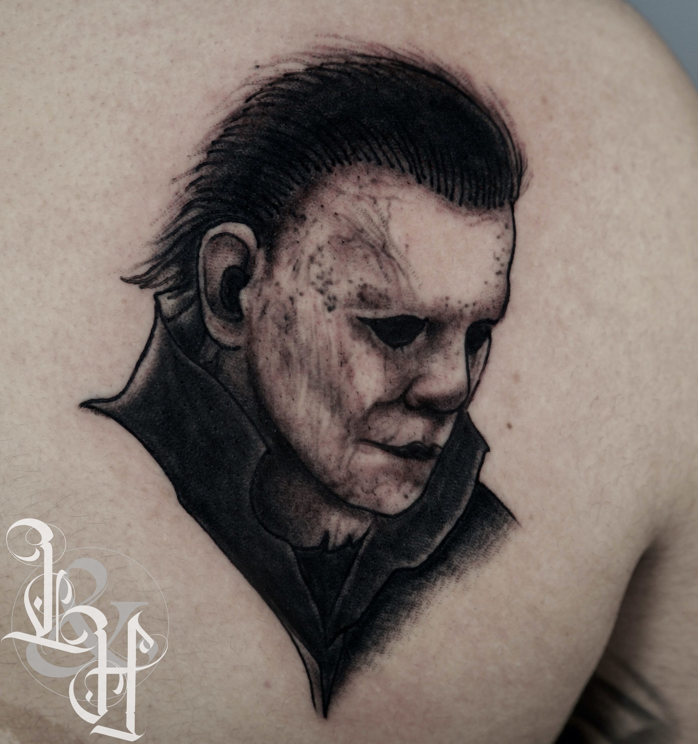 traditional michael myers tattoo