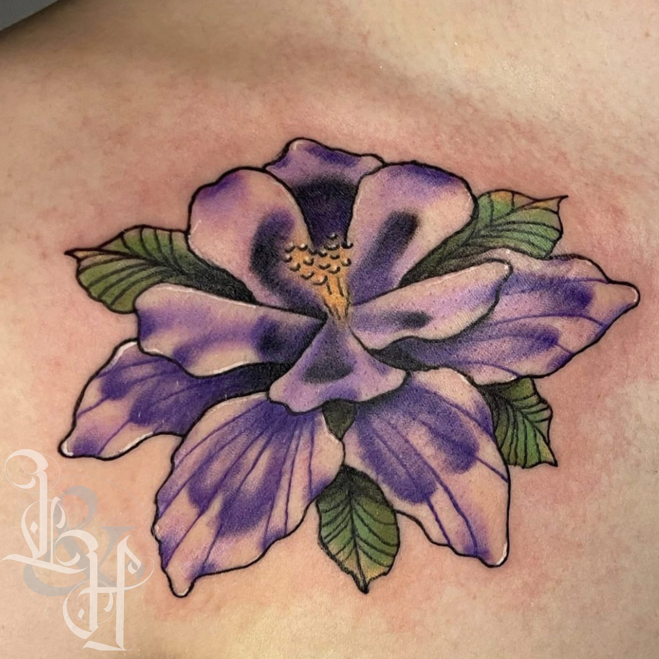 Tattoo Columbine Flower by LynSan on DeviantArt